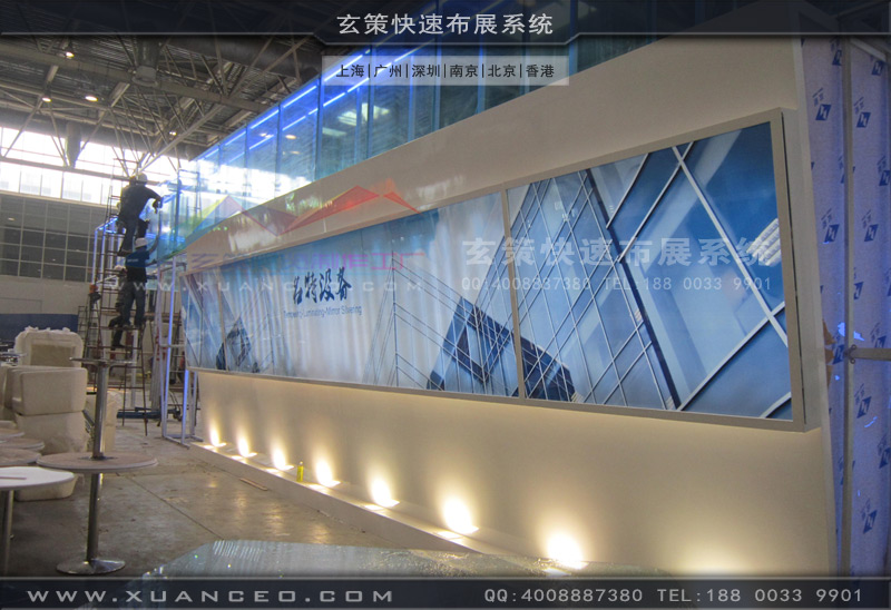 大型展台現場搭建照片 大型展台現場搭建照片